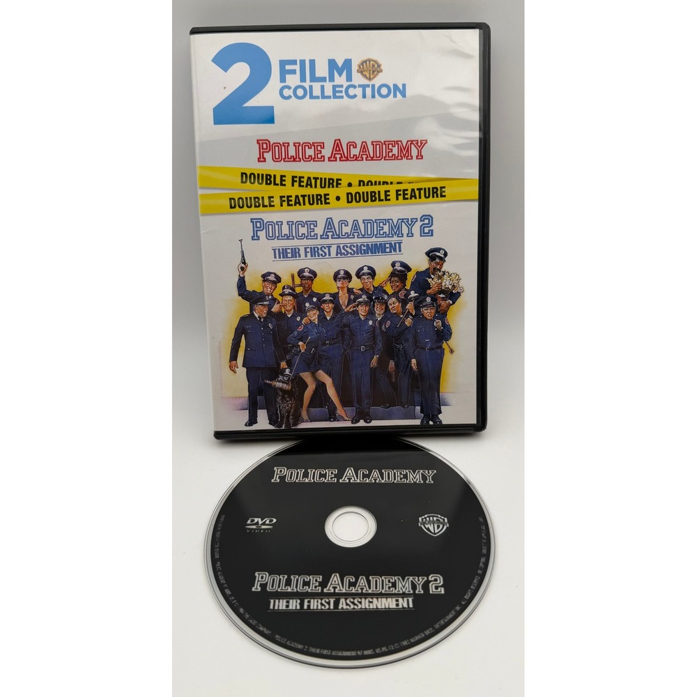 Police Academy 1 & 2 Double Feature DVD 2 Film Collection Steve Guttenberg N063